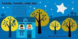  Libro infantil en inglésTwinkle twinkle little star pagina